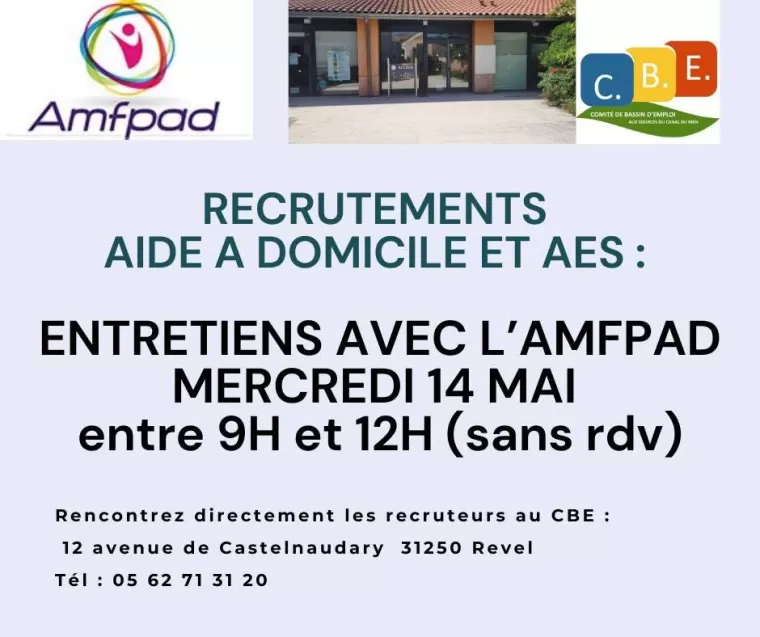 Entretiens avec l’AMFPAD le 14.05 à Revel, Toulouse, AMFPAD
