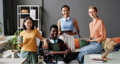 Professionnel attentives à la formation