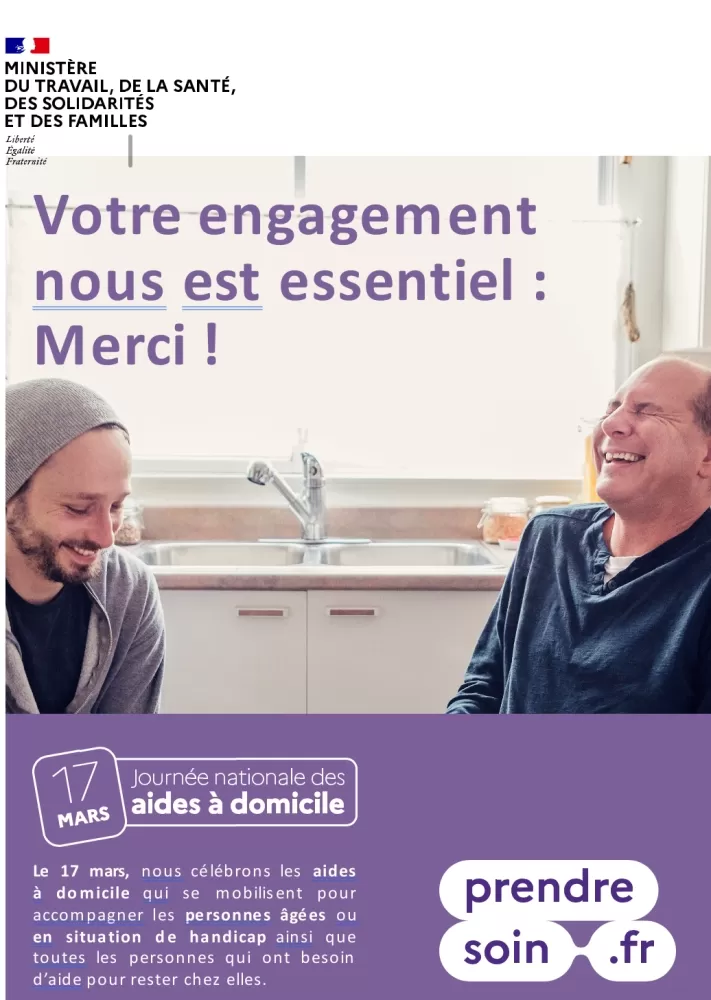 Affiche journée nationale des aides à domicile